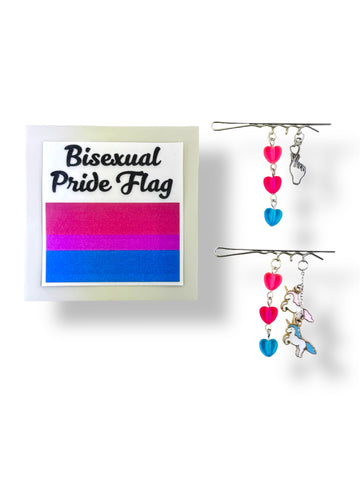Infinite self love, Handmade Pride accessories, handmade hair accessories, bisexual pride flag accessories