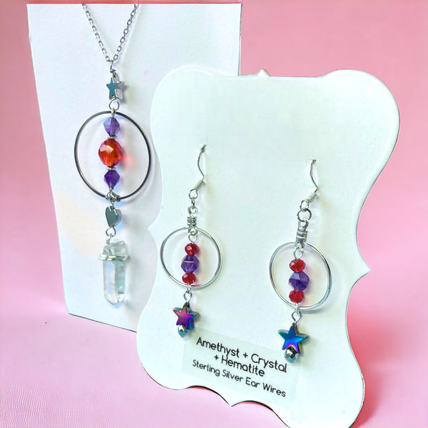 Sailor Mars Inspired Gemstone Necklace