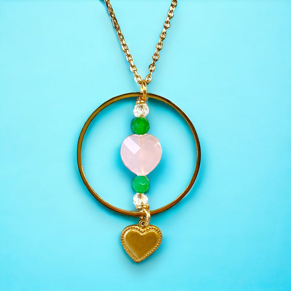 Sailor Jupiter Inspired Gemstone Necklace (Gold)