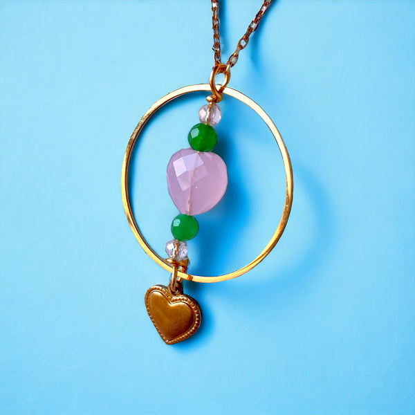 Sailor Jupiter Inspired Gemstone Necklace (Gold)