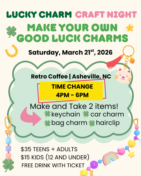 Lucky Charm Craft Night: Make Your Own Good Luck Charms Workshop 3.21.2026