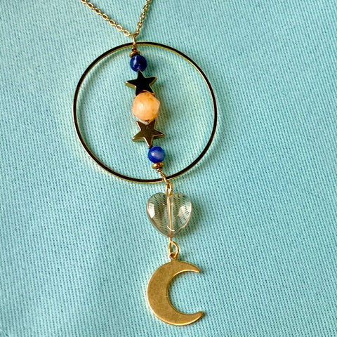 Sailor Venus Inspired Gemstone Necklace