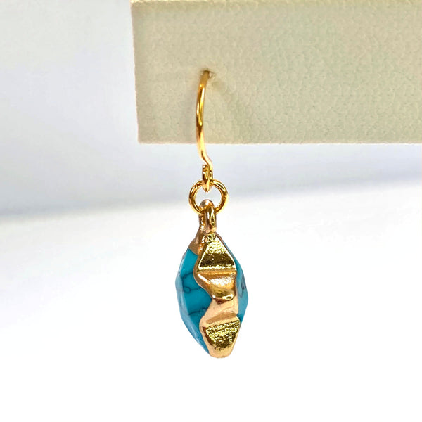 Turquoise Howlite Star Earrings